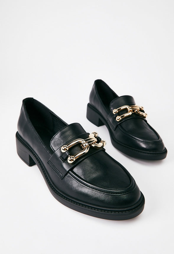 Camille Slip-On Loafer Black Caviar