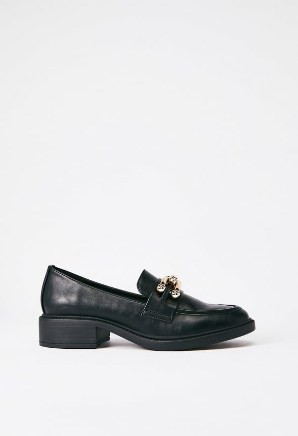 Camille Slip-On Loafer Black Caviar