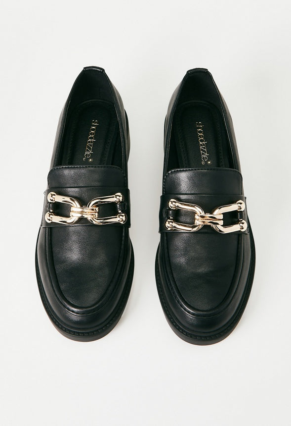 Camille Slip-On Loafer Black Caviar