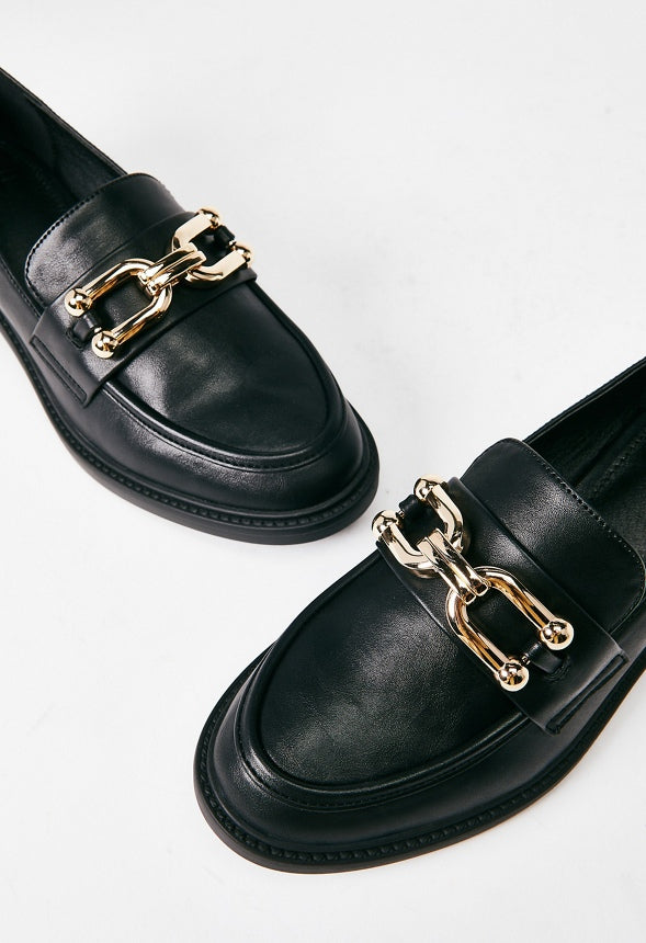 Camille Slip-On Loafer Black Caviar