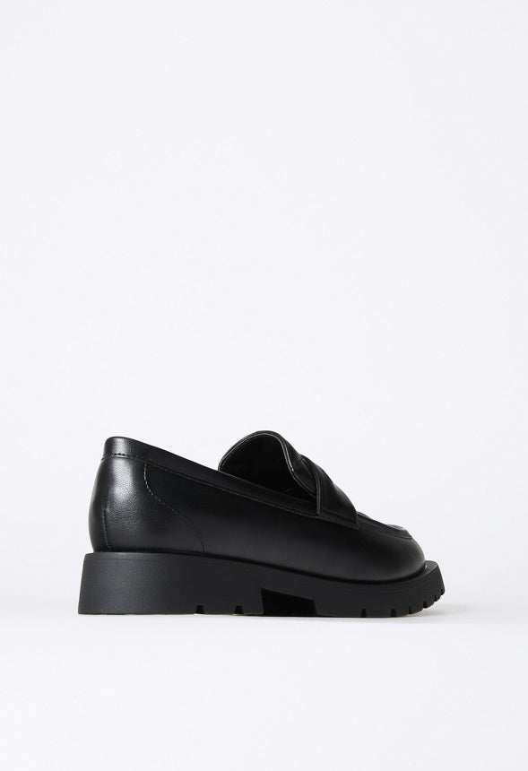 Juna Lug Sole Loafer Black Caviar