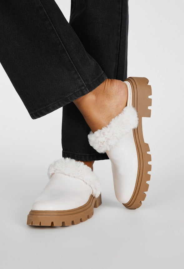 Minka Lug Sole Mule Birch