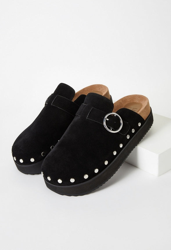Odetta Mule Slide Black