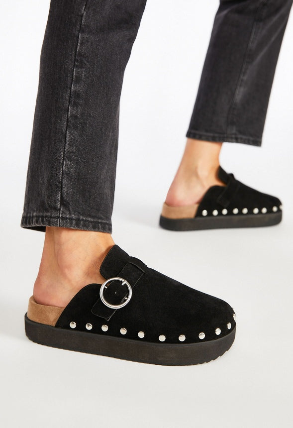 Odetta Mule Slide Black