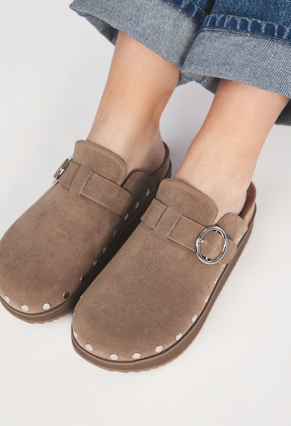 Odetta Mule Slide Portabella