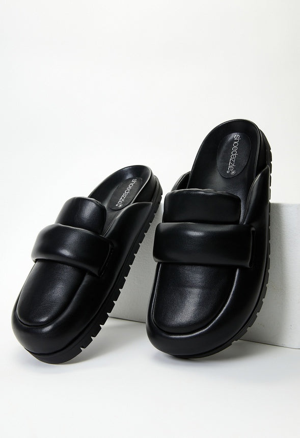 Leni Flat Slide Black