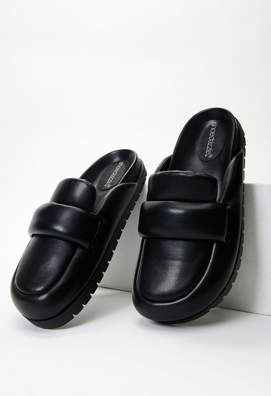 Leni Flat Slide Black