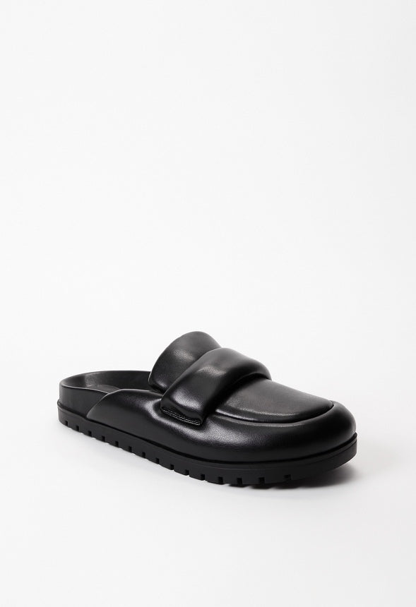 Leni Flat Slide Black