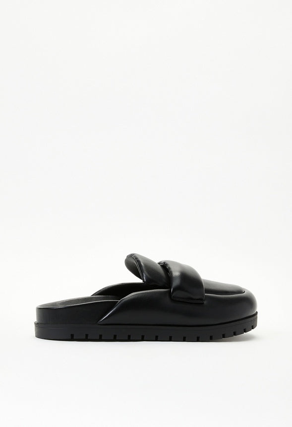 Leni Flat Slide Black