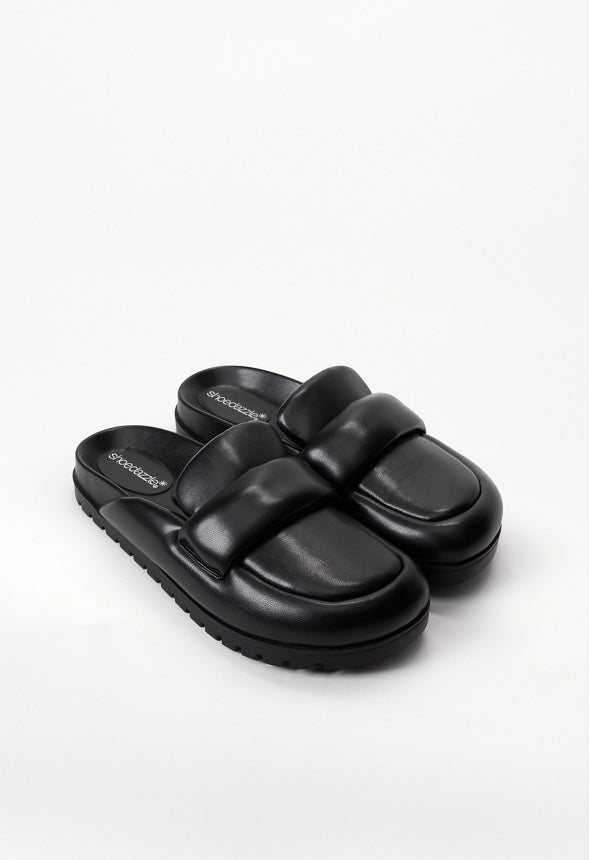 Leni Flat Slide Black