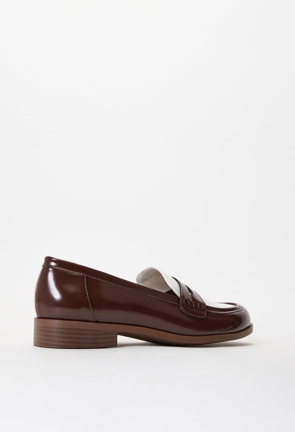 Cami Flat Loafer Chocolate Lab/ Bright White
