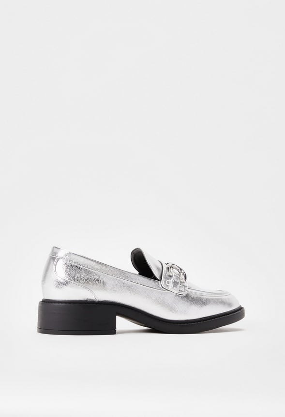 Rochelle Flat Loafer Silver