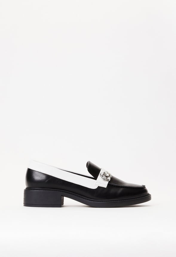 Talulah Flat Loafer Black/ Bright White