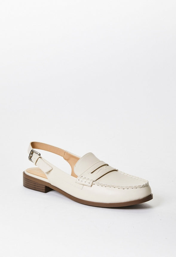 Mason Flat Loafer Birch White