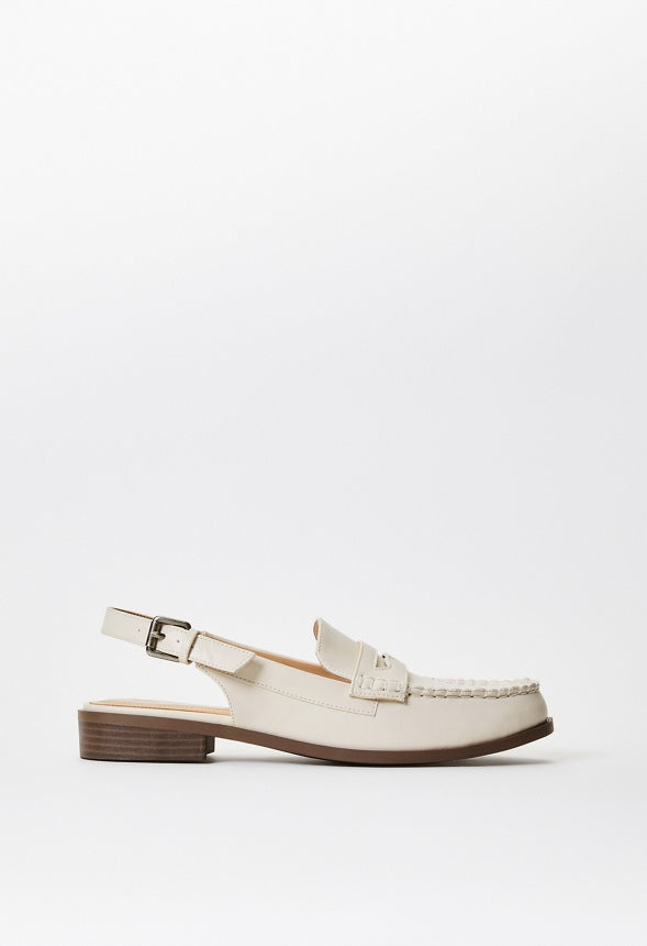 Mason Flat Loafer Birch White