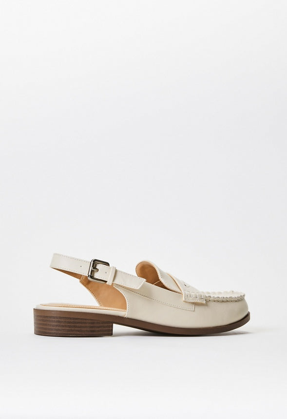 Mason Flat Loafer Birch White