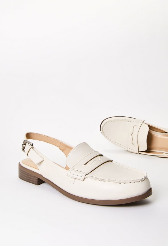 Mason Flat Loafer Birch White
