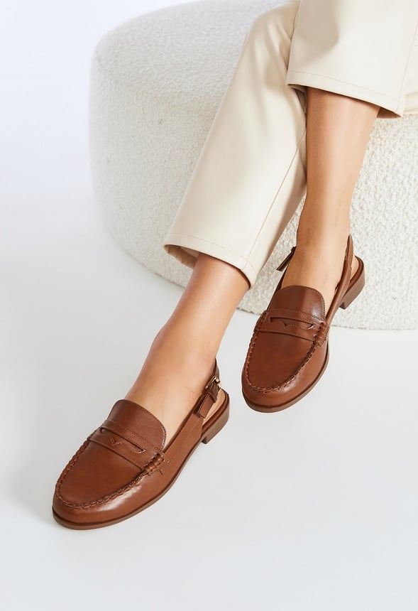 Mason Flat Loafer Leather Brown