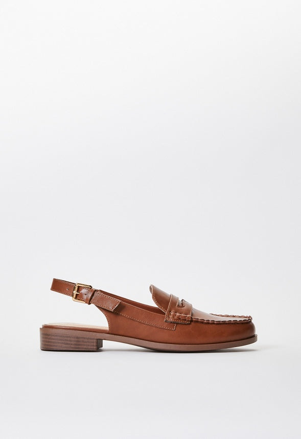 Mason Flat Loafer Leather Brown