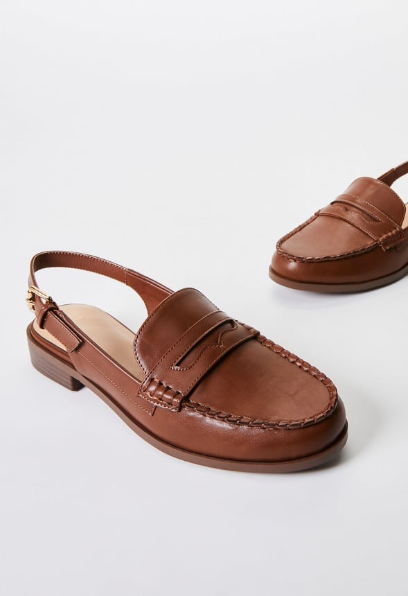 Mason Flat Loafer Leather Brown