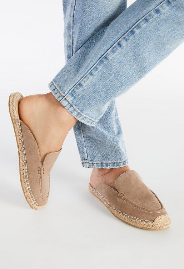 Aribella Espadrille Flat Taupe