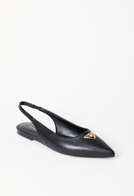 Nadira Slingback Flat Black