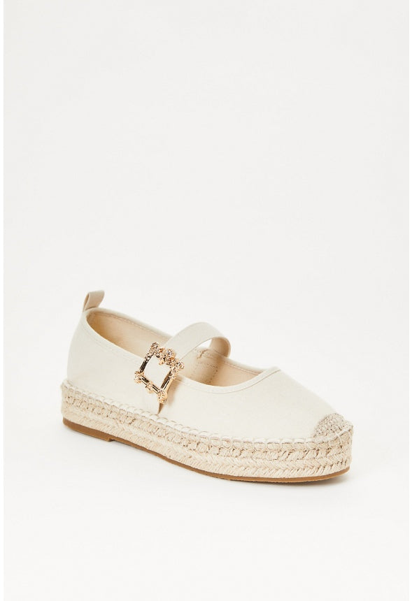 Adelina Espadrille Platform Flat Natural