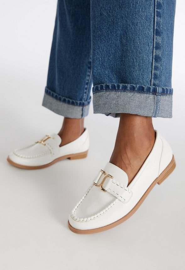Olena Flat Loafer Bright White