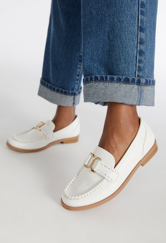 Olena Flat Loafer Bright White