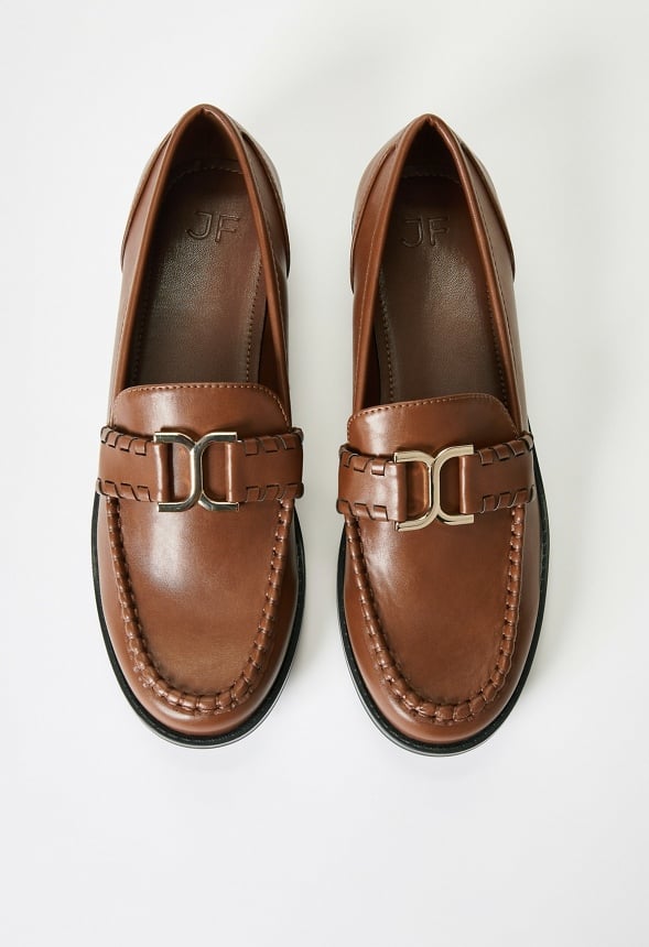 Olena Flat Loafer Leather Brown