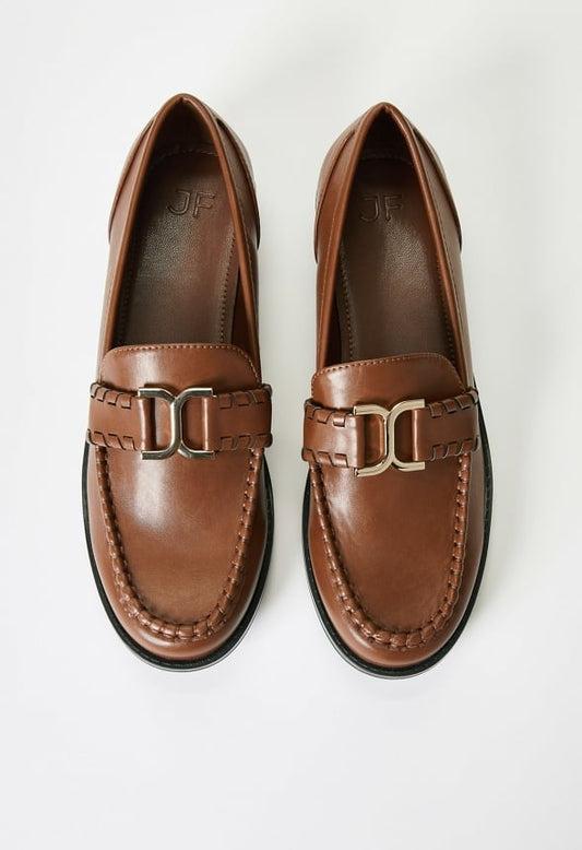 Olena Flat Loafer Leather Brown