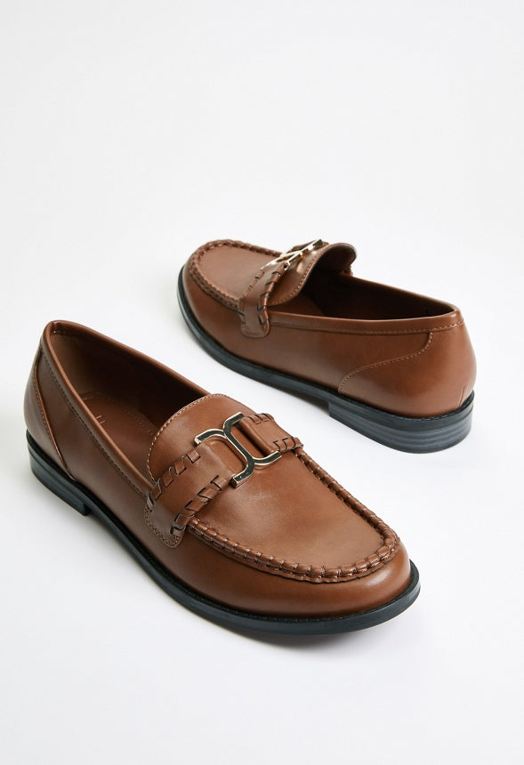 Olena Flat Loafer Leather Brown