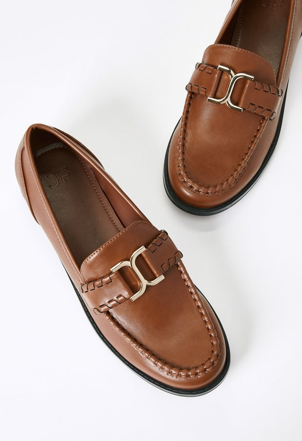 Olena Flat Loafer Leather Brown