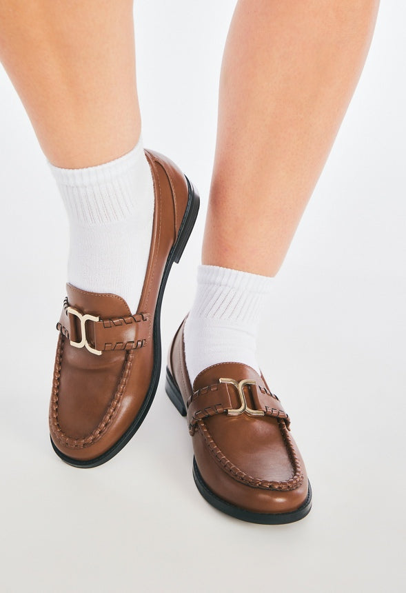 Olena Flat Loafer Leather Brown