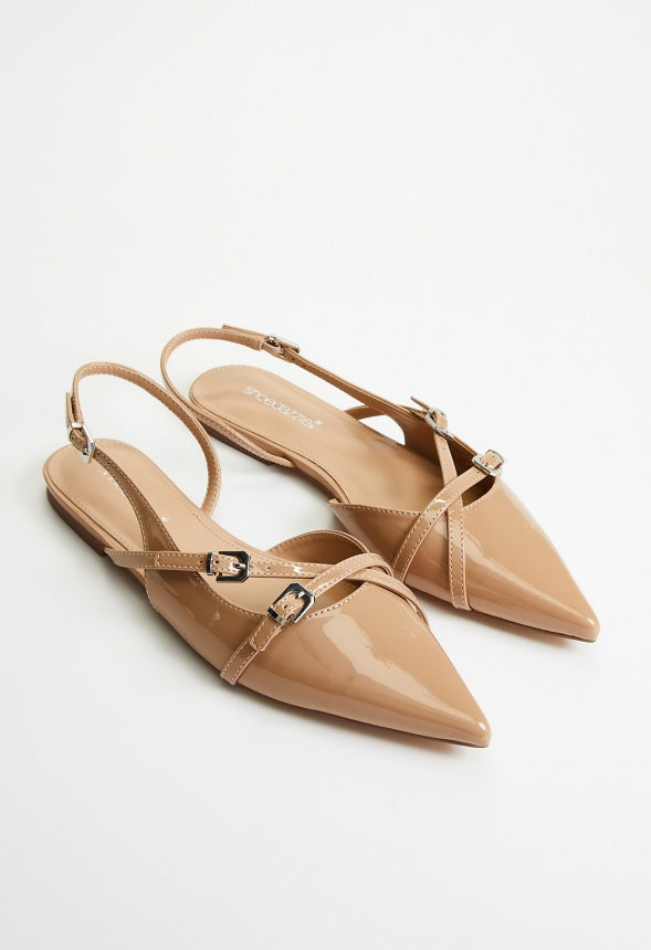 Athina Slingback Flat New Nude