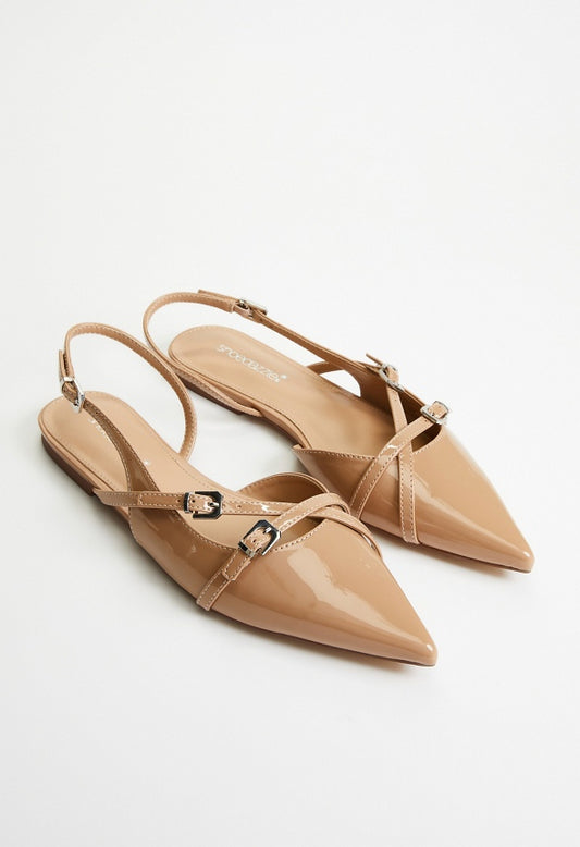 Athina Slingback Flat New Nude