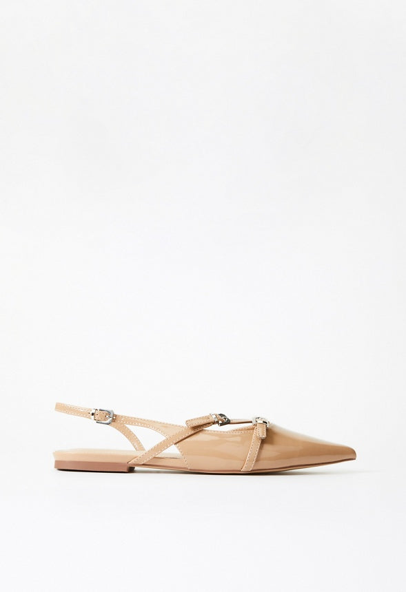Athina Slingback Flat New Nude