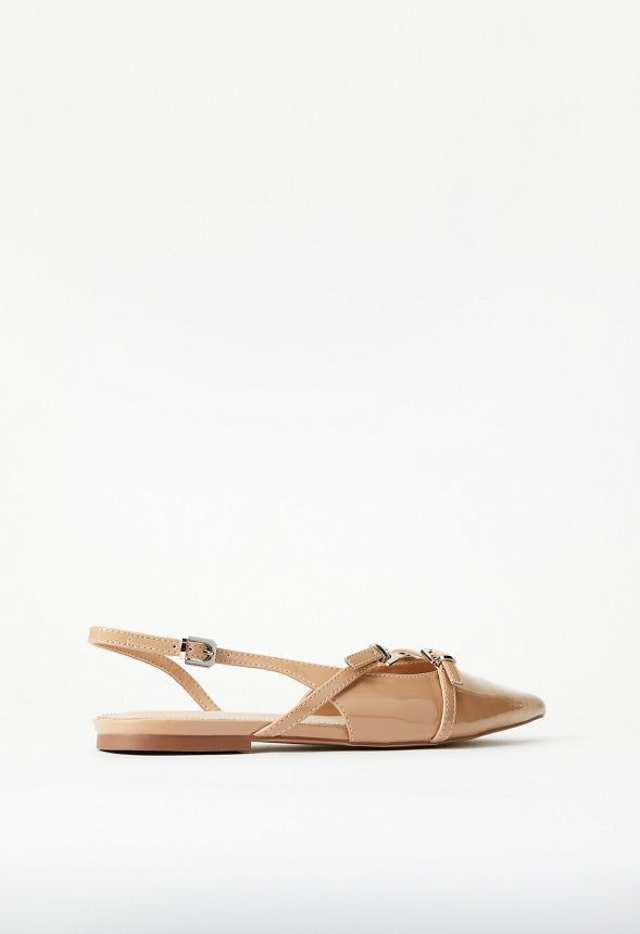 Athina Slingback Flat New Nude