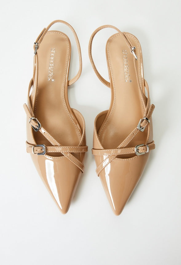Athina Slingback Flat New Nude