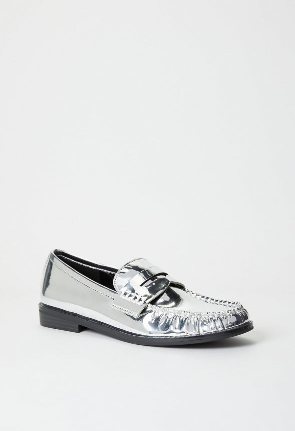 Camryn Flat Loafer Silver