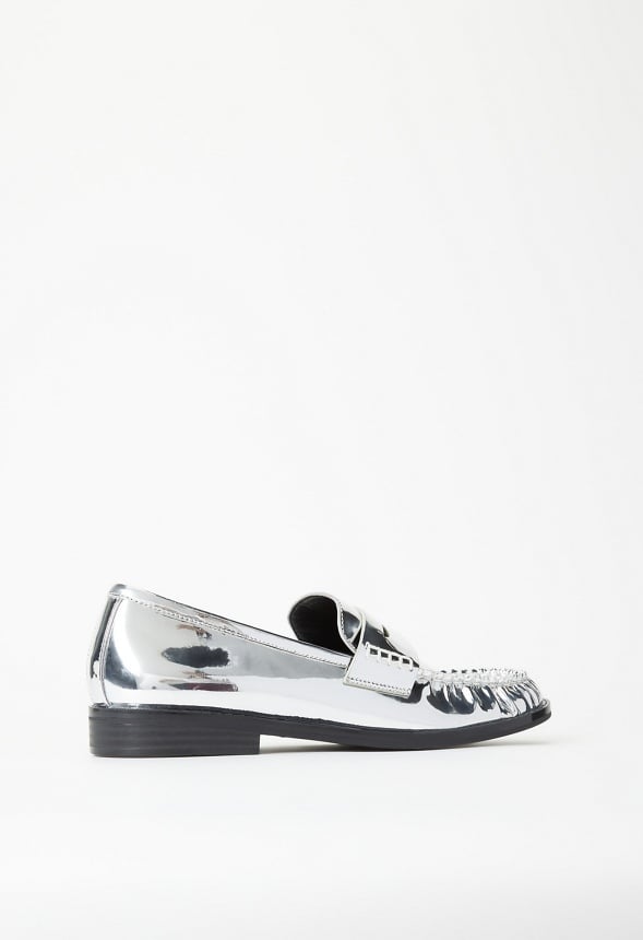 Camryn Flat Loafer Silver