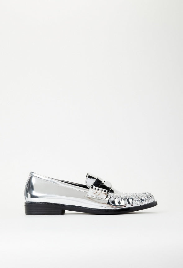 Camryn Flat Loafer Silver