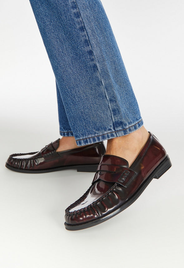 Camryn Flat Loafer Deep Oxblood