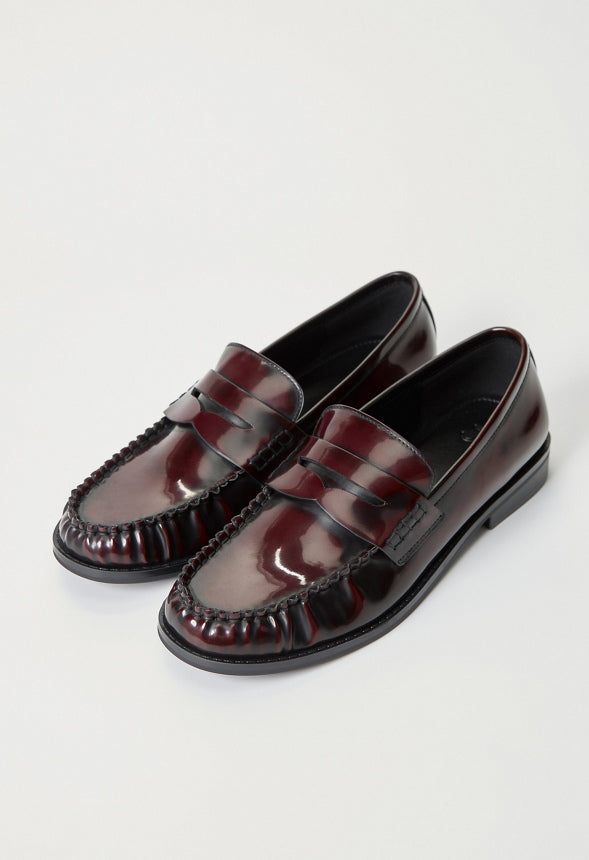 Camryn Flat Loafer Deep Oxblood