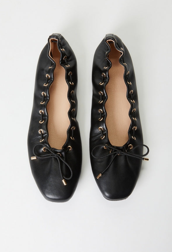Amari Ballet Flat Black