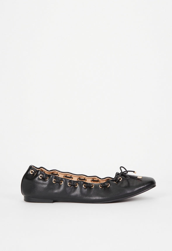 Amari Ballet Flat Black