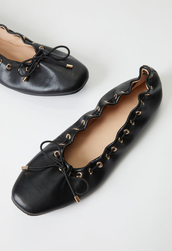Amari Ballet Flat Black