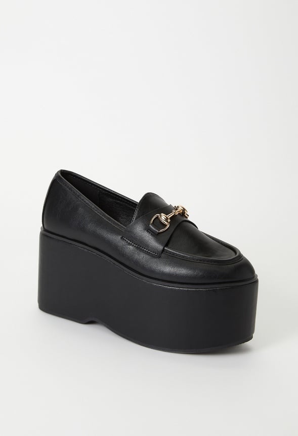 Roxi Platform Loafer Black