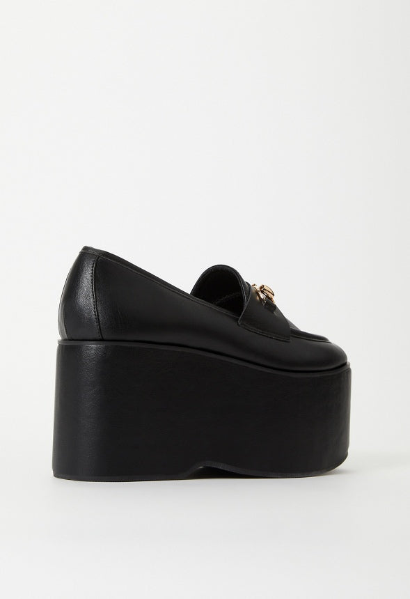 Roxi Platform Loafer Black