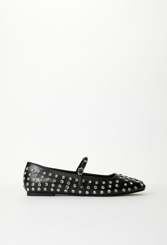 Ellidy Ballet Flat Black/ Silver